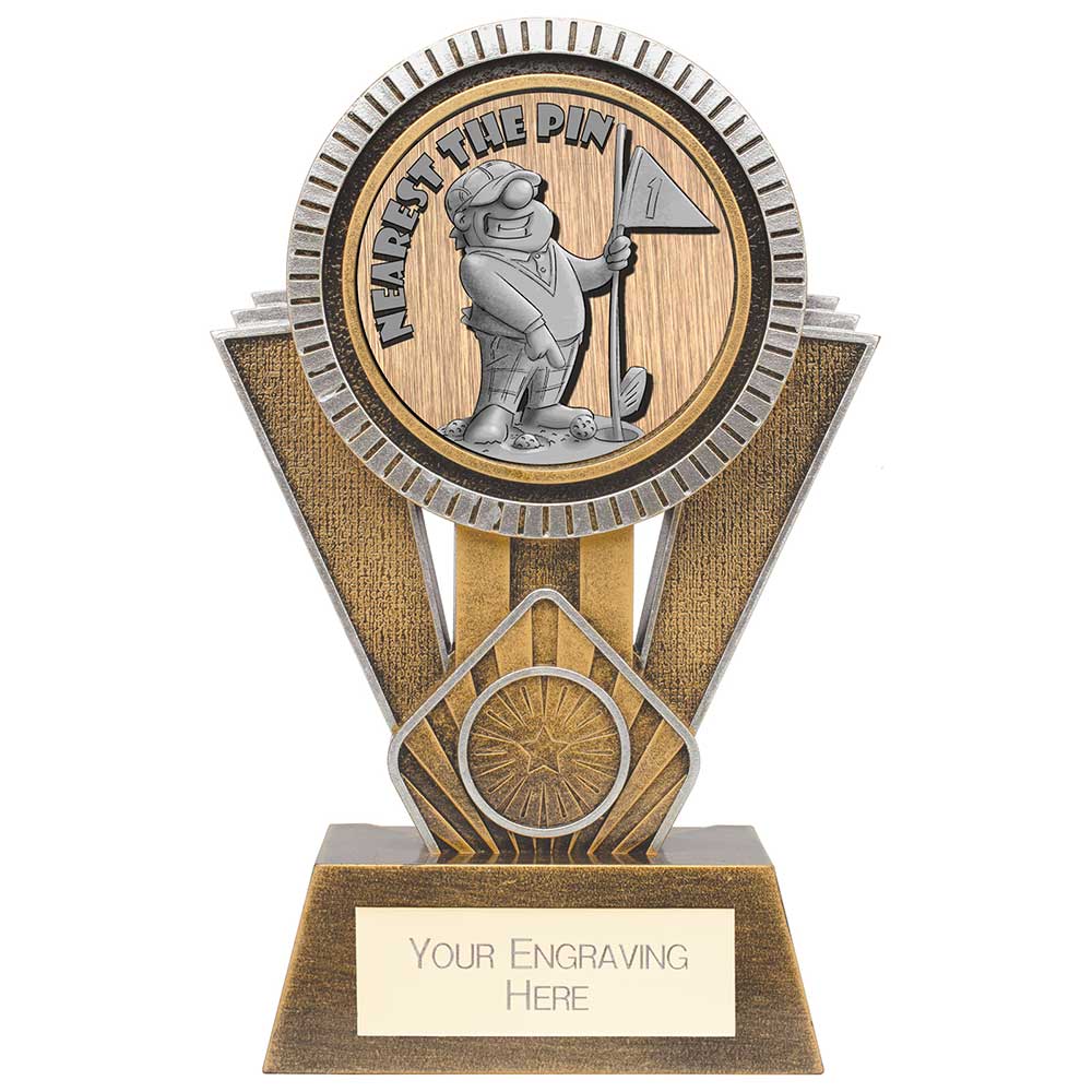 Apex Golf 'Goof Balls' Nearest The Pin Award - Antique Gold & Silver