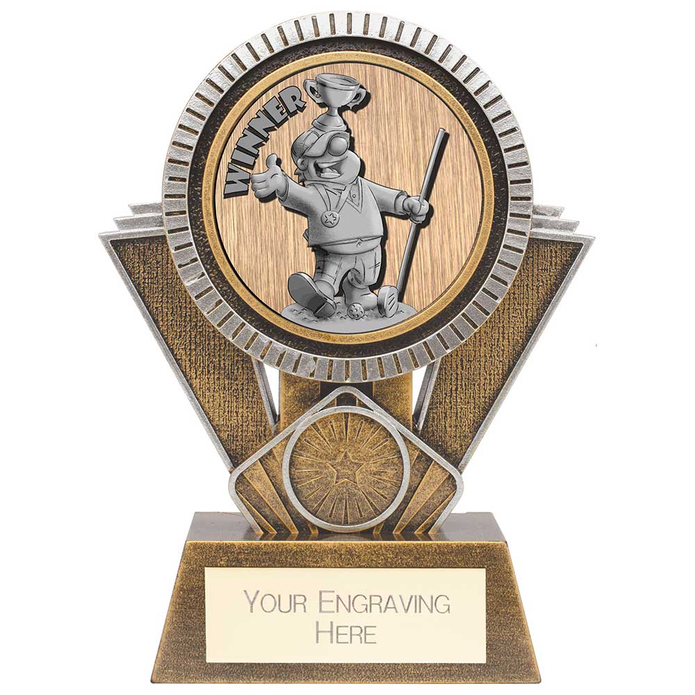 Apex Golf 'Goof Balls' Winner Award - Antique Gold & Silver