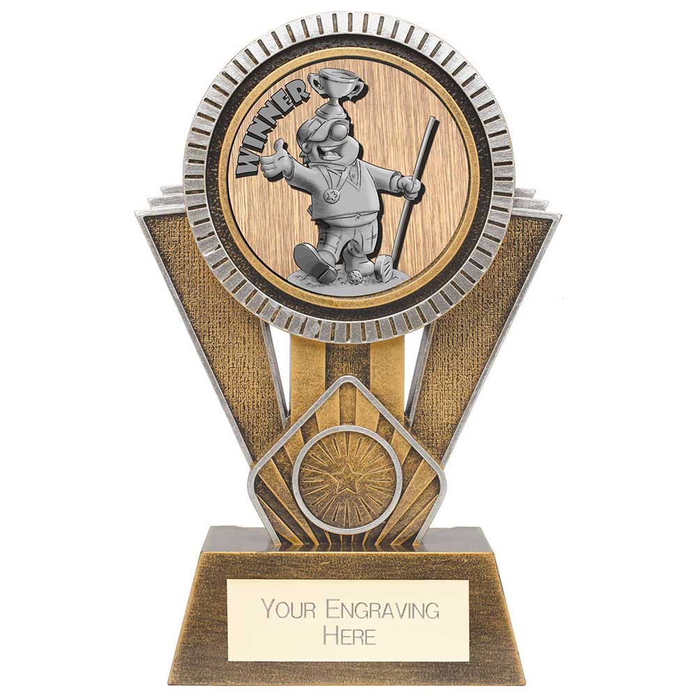 Apex Golf 'Goof Balls' Winner Award - Antique Gold & Silver