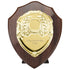 Aegis Wooden Shield with Engraved Front - Cracked Cherry & Gold