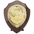 Aegis Wooden Shield with Engraved Front - Cracked Cherry & Gold