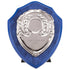 Aegis Wooden Shield with Engraved Front - Azure Blue & Silver