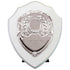 Aegis Wooden Shield with Engraved Front - Arctic White & Silver