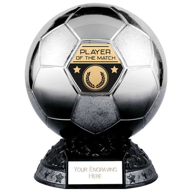 Elite Football Player of the Match Award - Platinum to Black