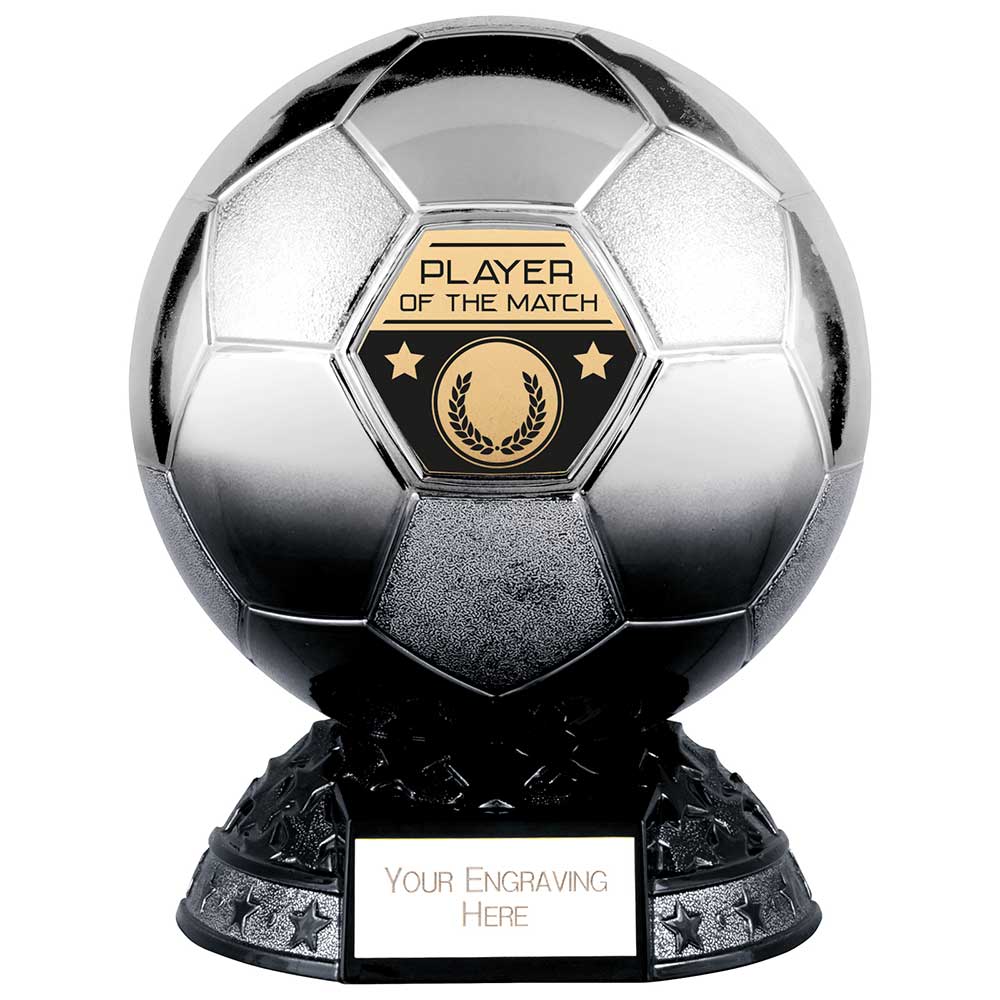 Elite Football Player of the Match Award - Platinum to Black