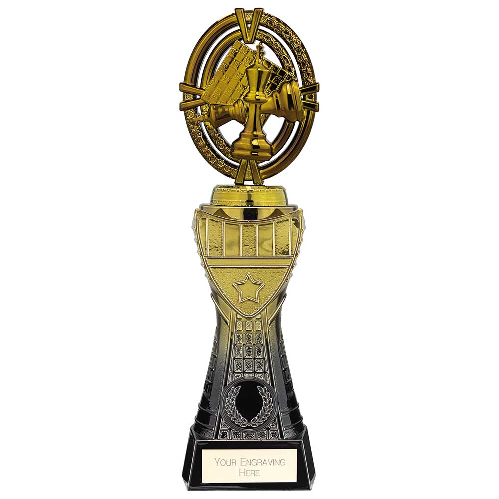 Maverick Heavyweight Chess Award - Black & Gold