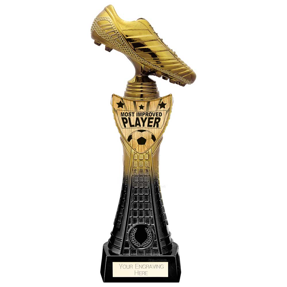 Fusion Viper Boot Football Award - Most Improved - Black & Gold