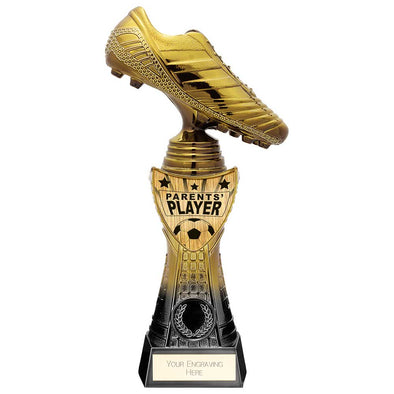 Fusion Viper Boot Football Award - Parents Player - Black & Gold