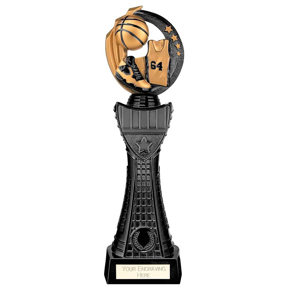 Renegade Basketball Black Trophy Statue