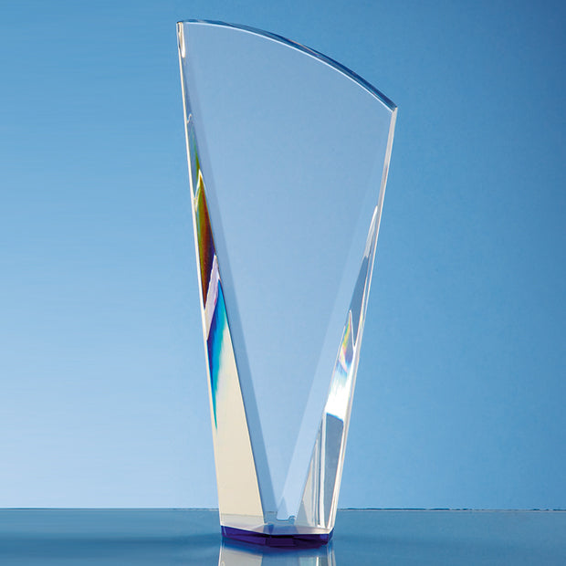 Crystal Facet Shard Award with a Blue Base