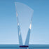 Crystal Facet Shard Award with a Blue Base