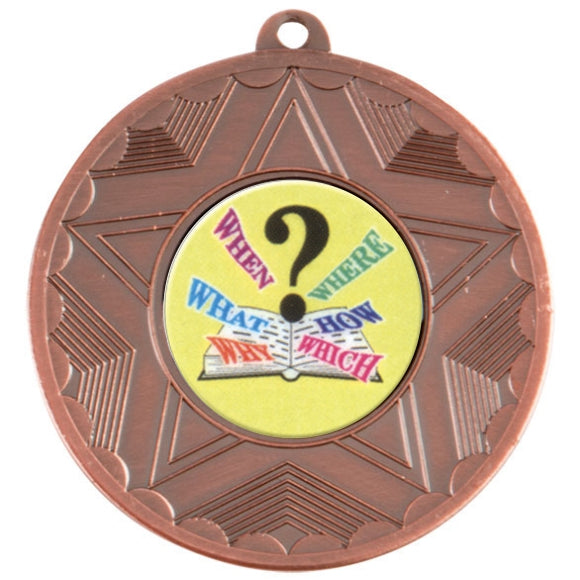 Quiz Bronze Star 50mm Medal