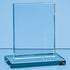 Engraved Jade Glass Rectangle Award