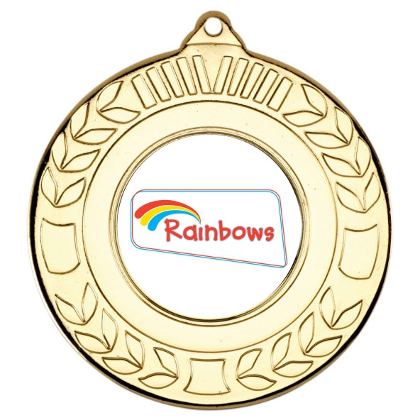 Rainbows Gold Laurel 50mm Medal