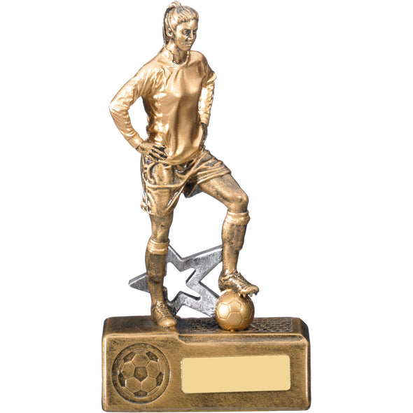 Victorem Female Football Trophy 18cm