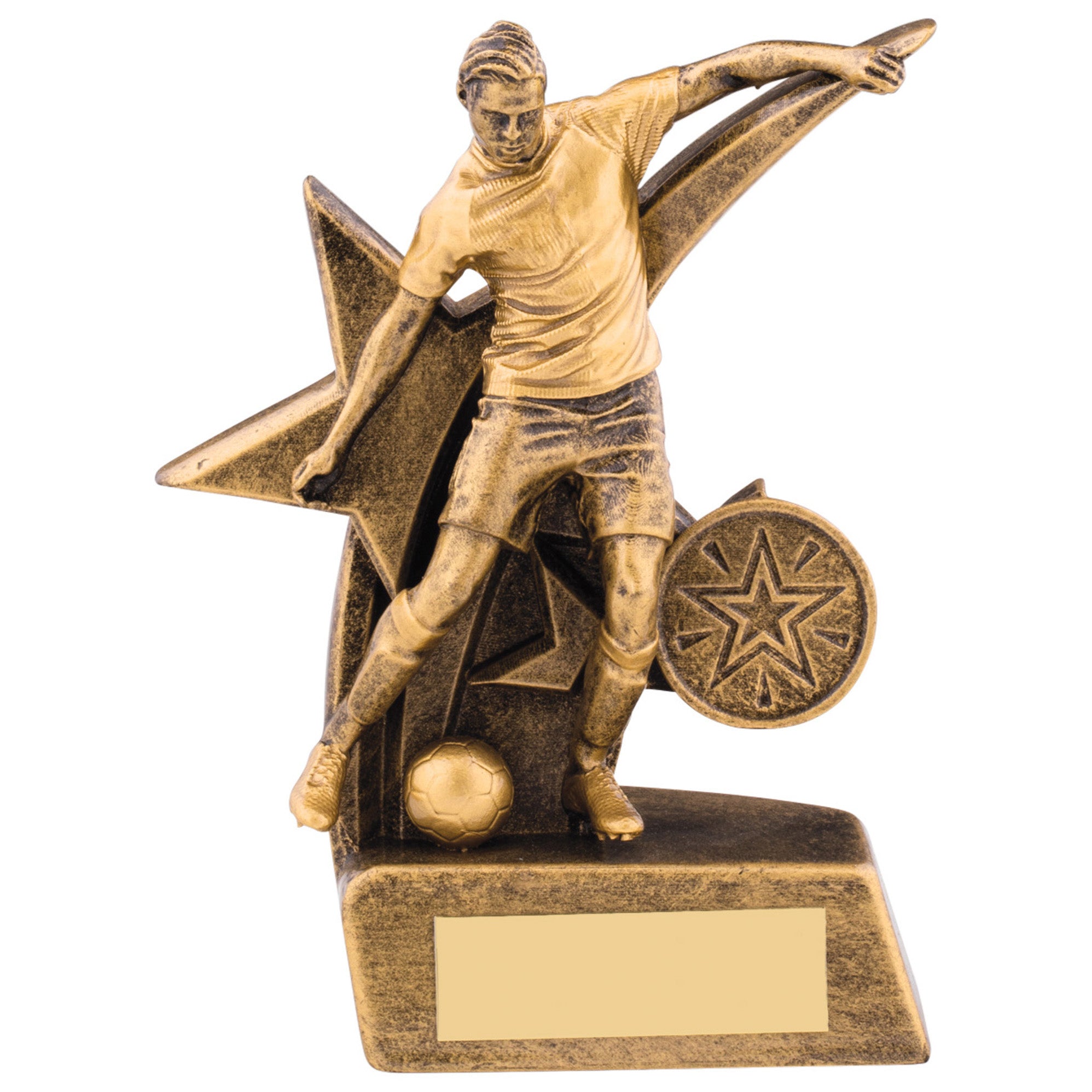 Zodiac Male Football Player Resin Award