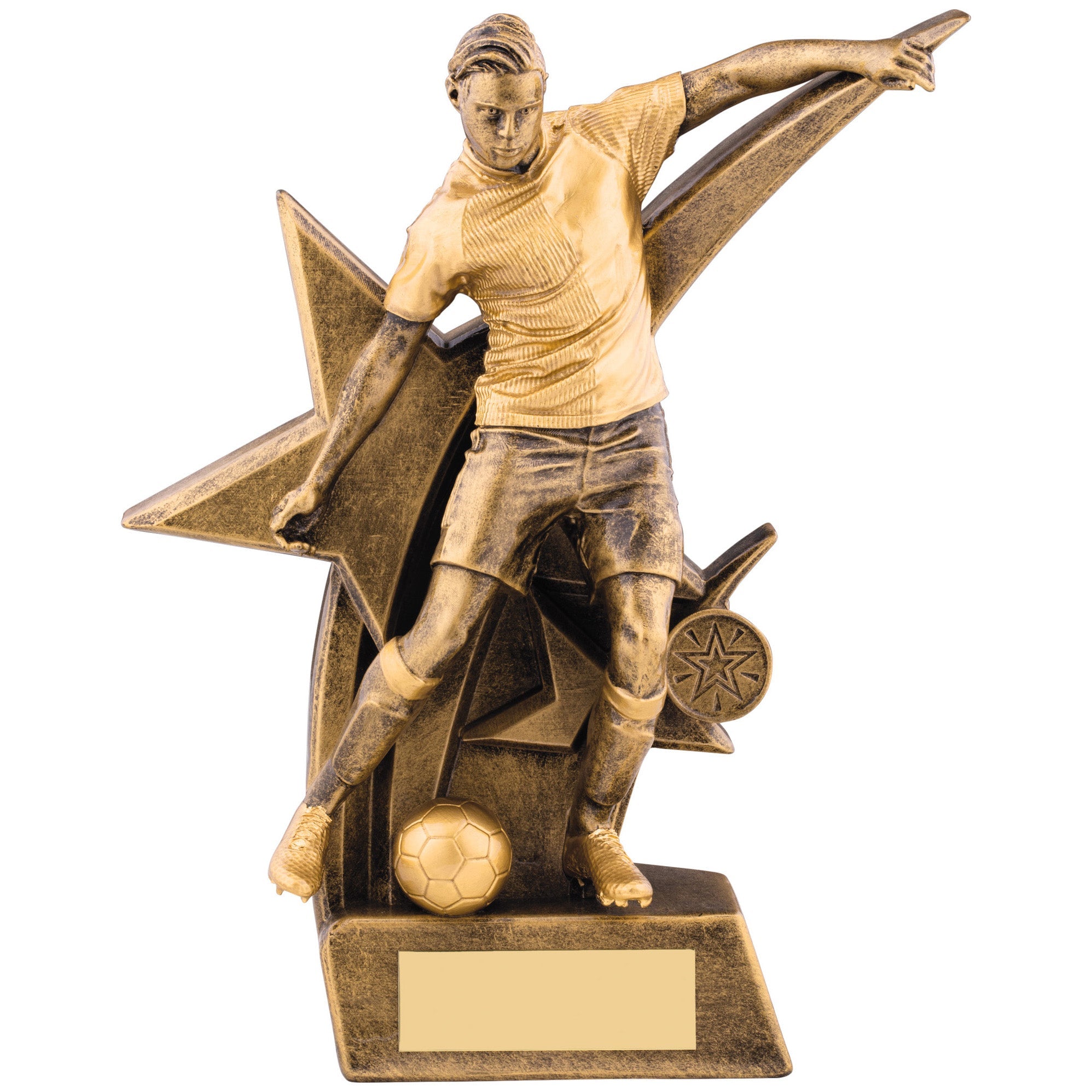 Zodiac Male Football Player Resin Award