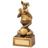 6" Personalised Football Donkey Resin Joke Award