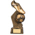 Hex Football Ball & Boot Trophy (Gold)
