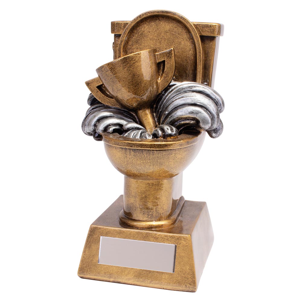 Toilet Joke Award 'Loo-Ser!' Resin Trophy 155mm