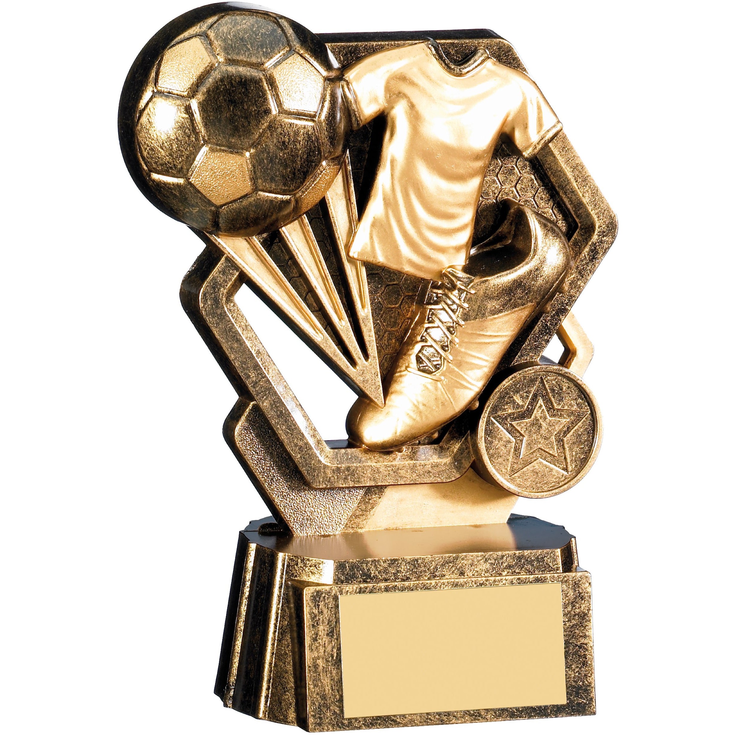 Thunder Football Award 15cm Gold