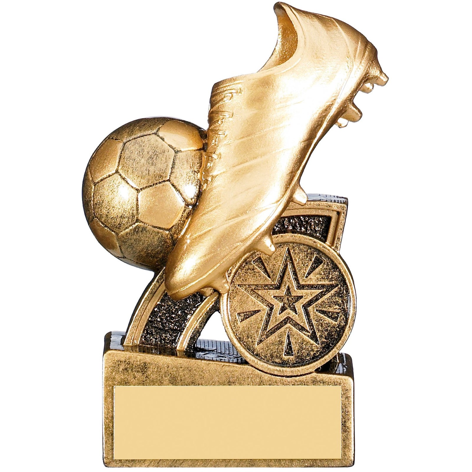 Halo Football Boot & Ball Trophy (Gold)