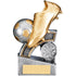 Halo Football Boot & Ball Trophy (Gold/Silver)