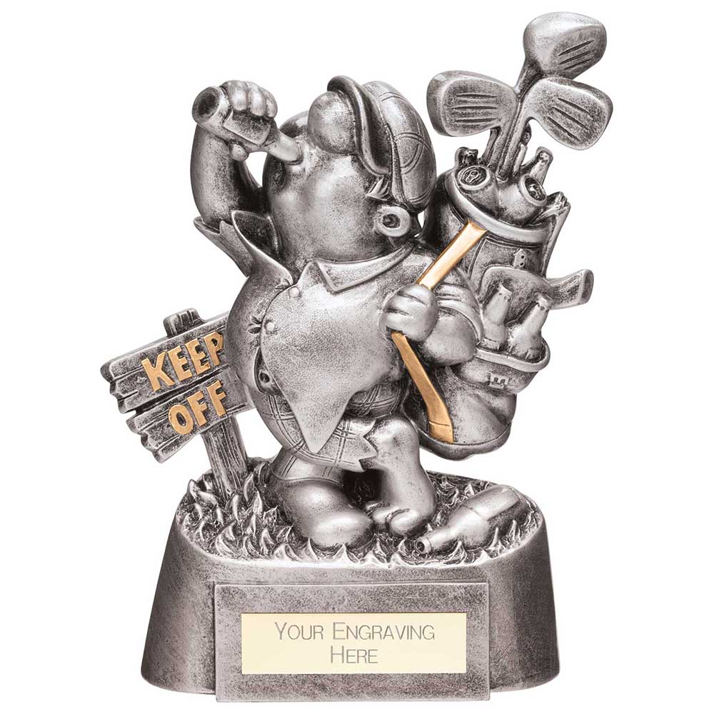 Goof Balls Golf Sozzled Award Silver 165mm