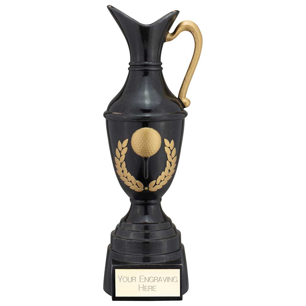 Claret Jug Golf Award - Antique Black & Gold