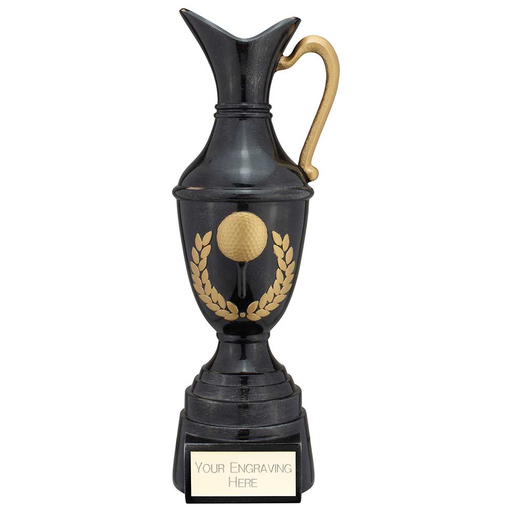 Claret Jug Golf Award - Antique Black & Gold