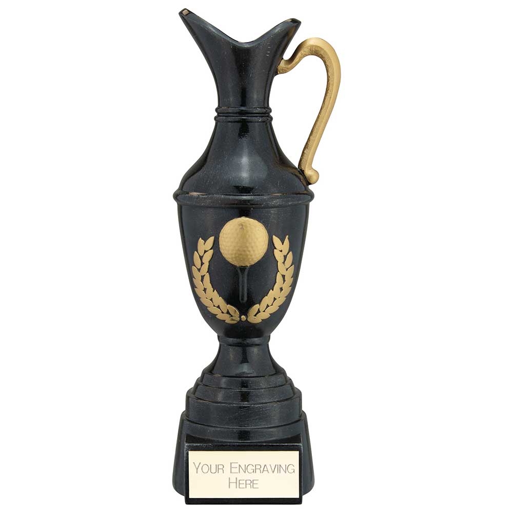 Claret Jug Golf Award - Antique Black & Gold