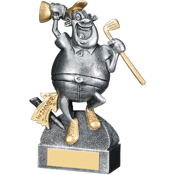 Winner Golf Comic Trophy 15cm