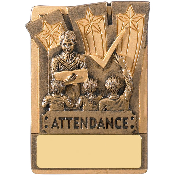 Engraved Fridge Magnet Attendance Award 8cm
