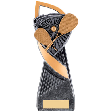 8.25" Gold/Silver Utopia Squash Trophy - With Personalised Plaque