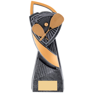 9.5" Gold/Silver Utopia Squash Trophy - With Personalised Plaque