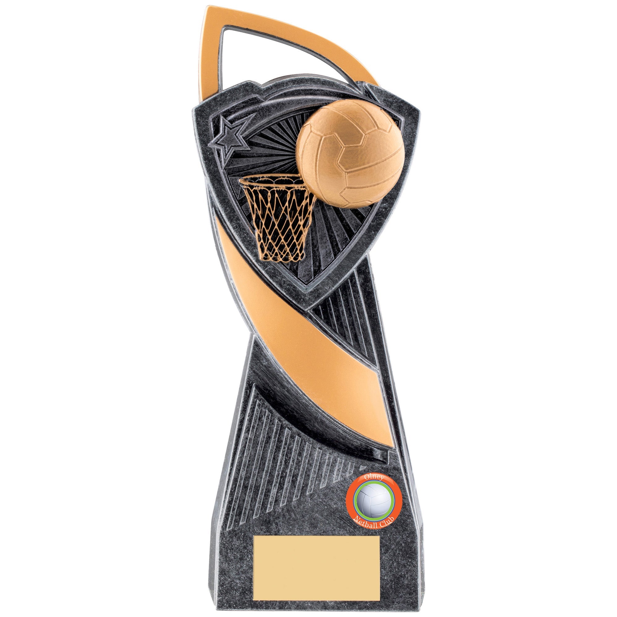Utopia Netball Trophy (Gold/Silver)