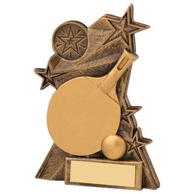 Engraved 5.25" Table Tennis Astra Award with 1" Centre