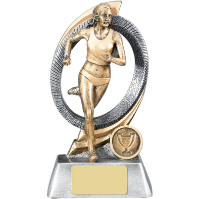 Runner Female 17.5cm Trophy