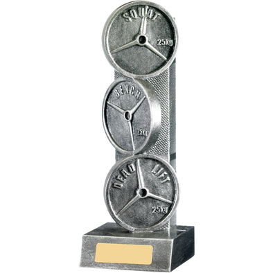 Powerlifting Award 22.75cm Silver