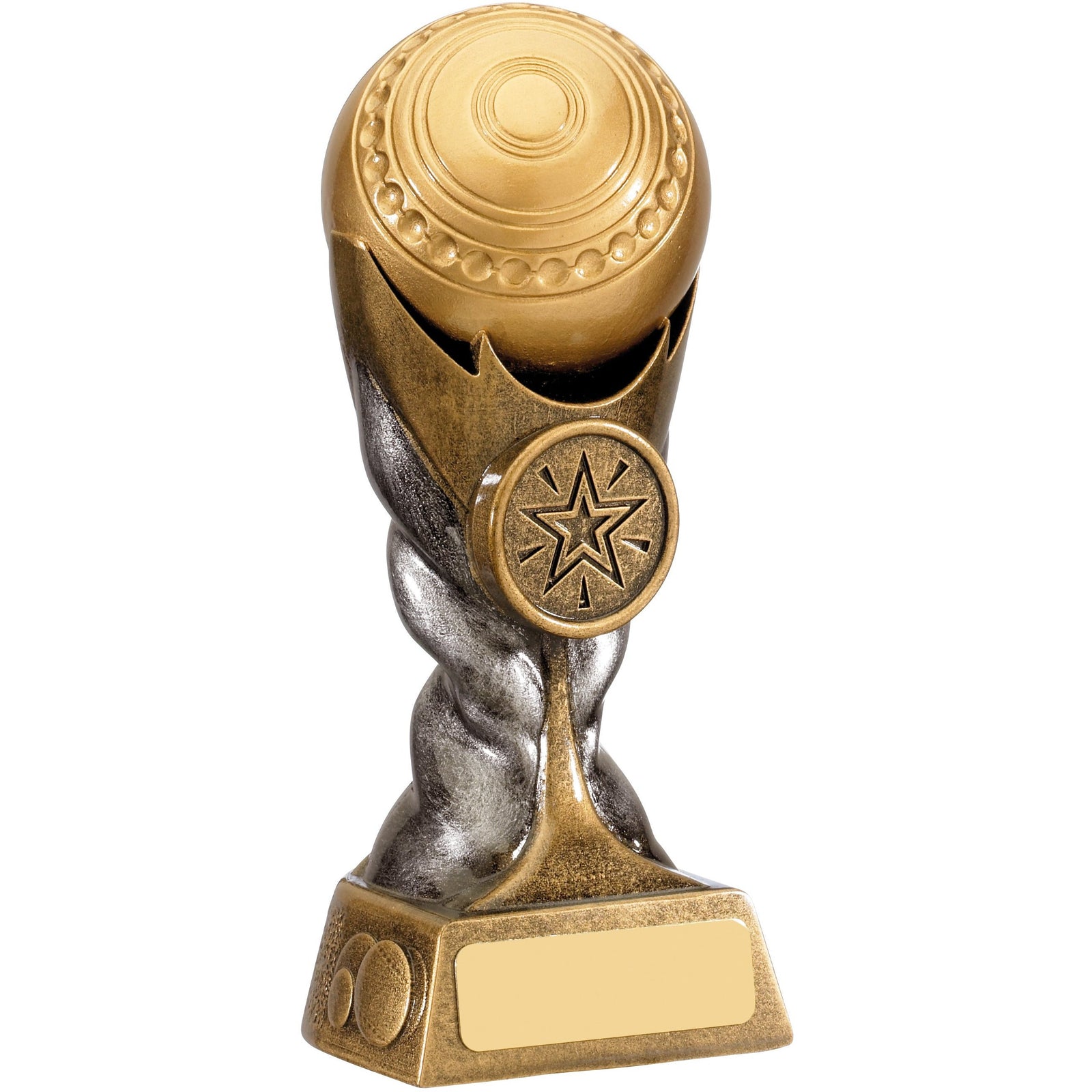 Lawn Bowls Award - Gold Resin Trophy