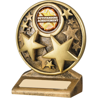 Stars Resin Trophy - Engraved Award 9cm