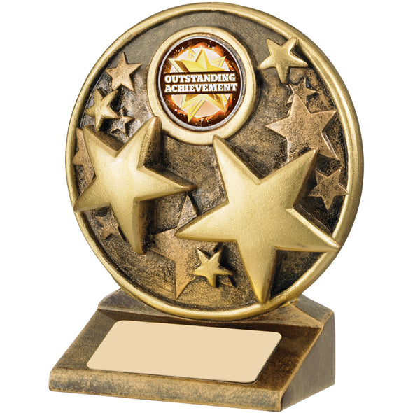 Stars Resin Trophy - Engraved Award 11cm