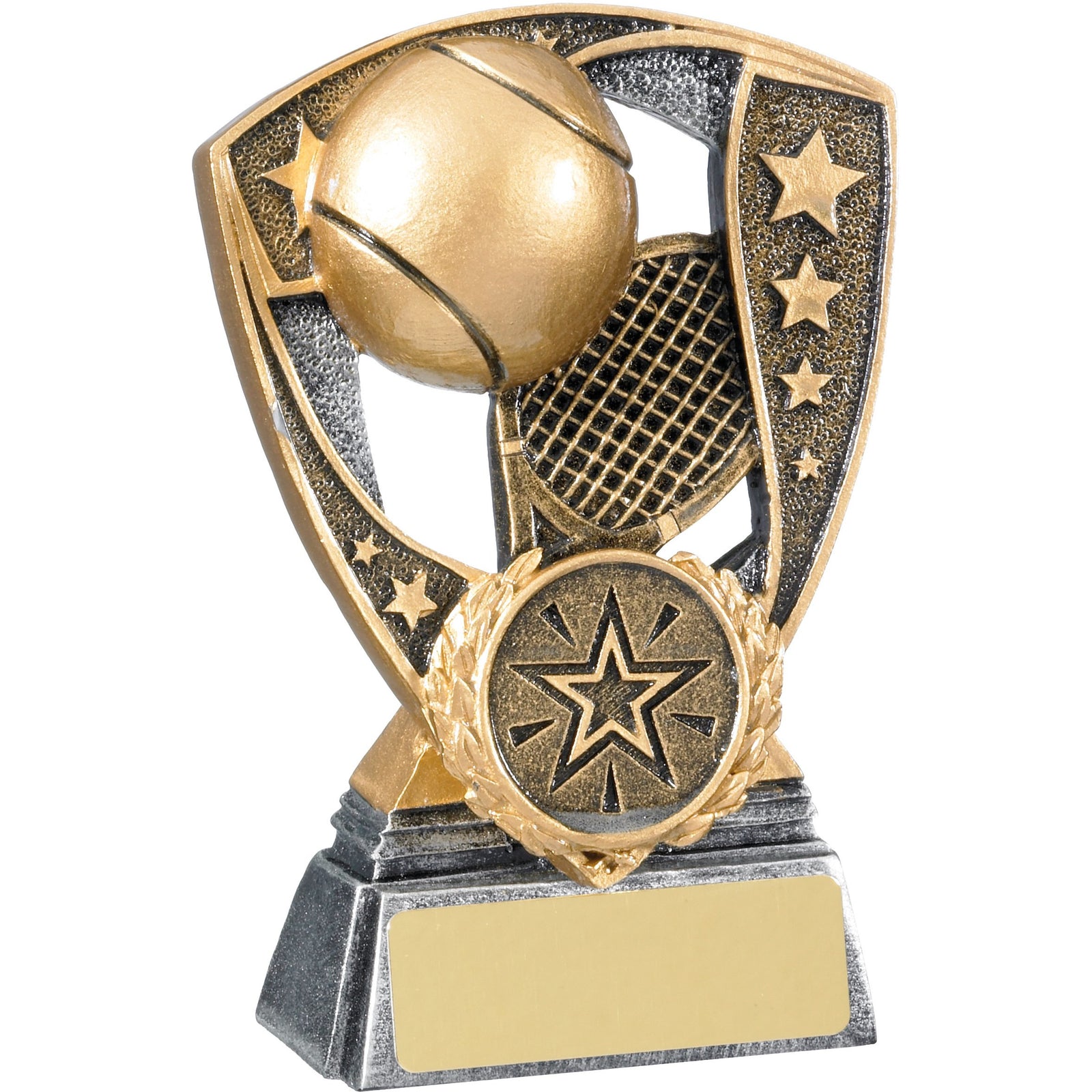 Tennis Award 11cm - Gold Resin Trophy