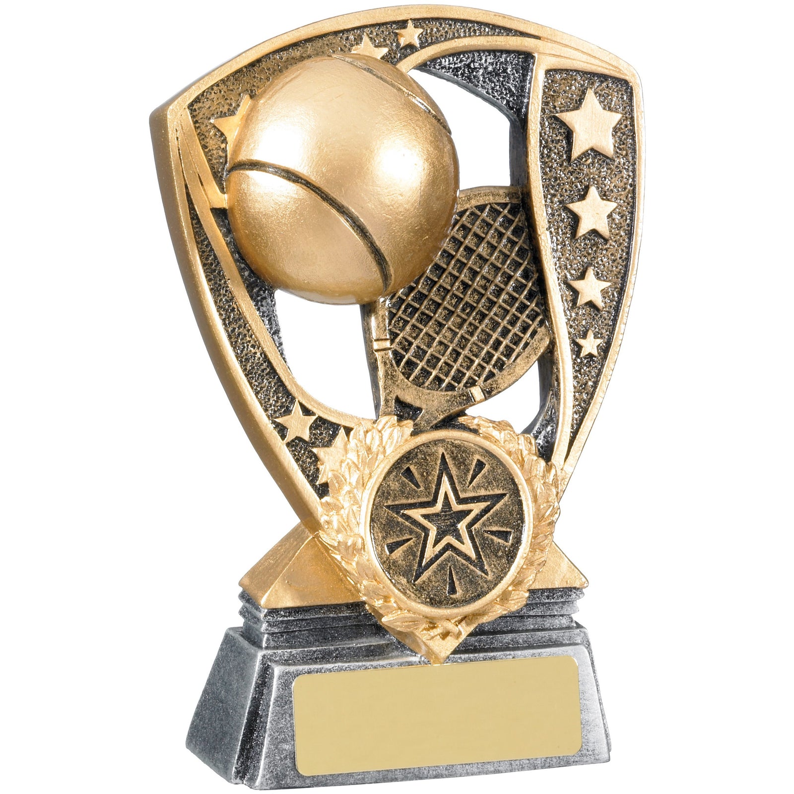 Tennis Award 12cm - Gold Resin Trophy