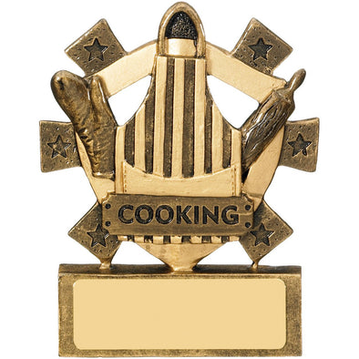 Cooking Mini Shield Trophy 8cm