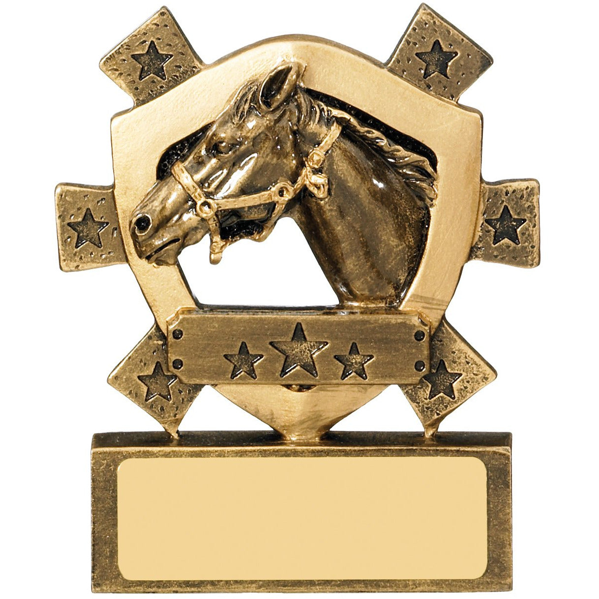 Equestrian Mini Shield Trophy 8cm