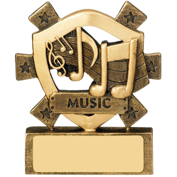 Music Mini Shield Trophy 8cm