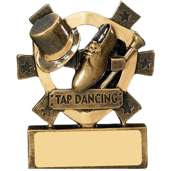 Tap Dancing Mini Shield Trophy 8cm
