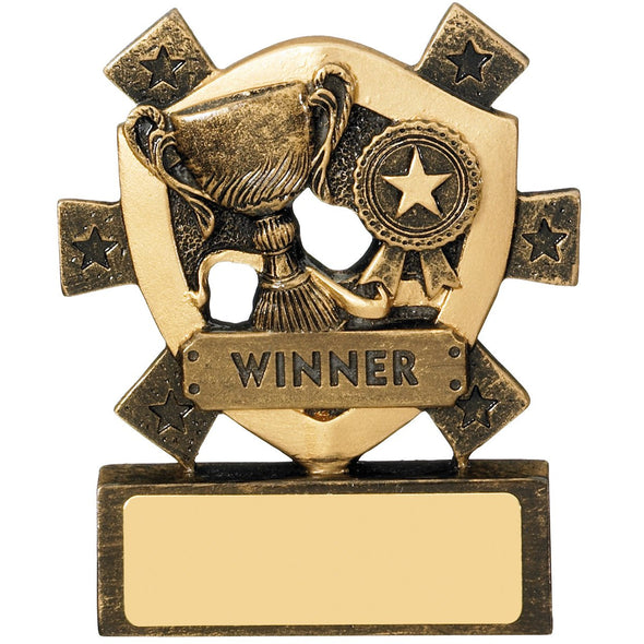 Winner Mini Shield Trophy 8cm