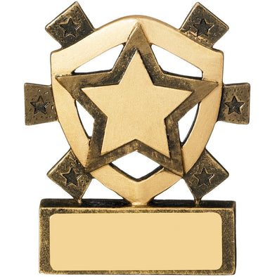 Star Mini Shield Trophy 8cm